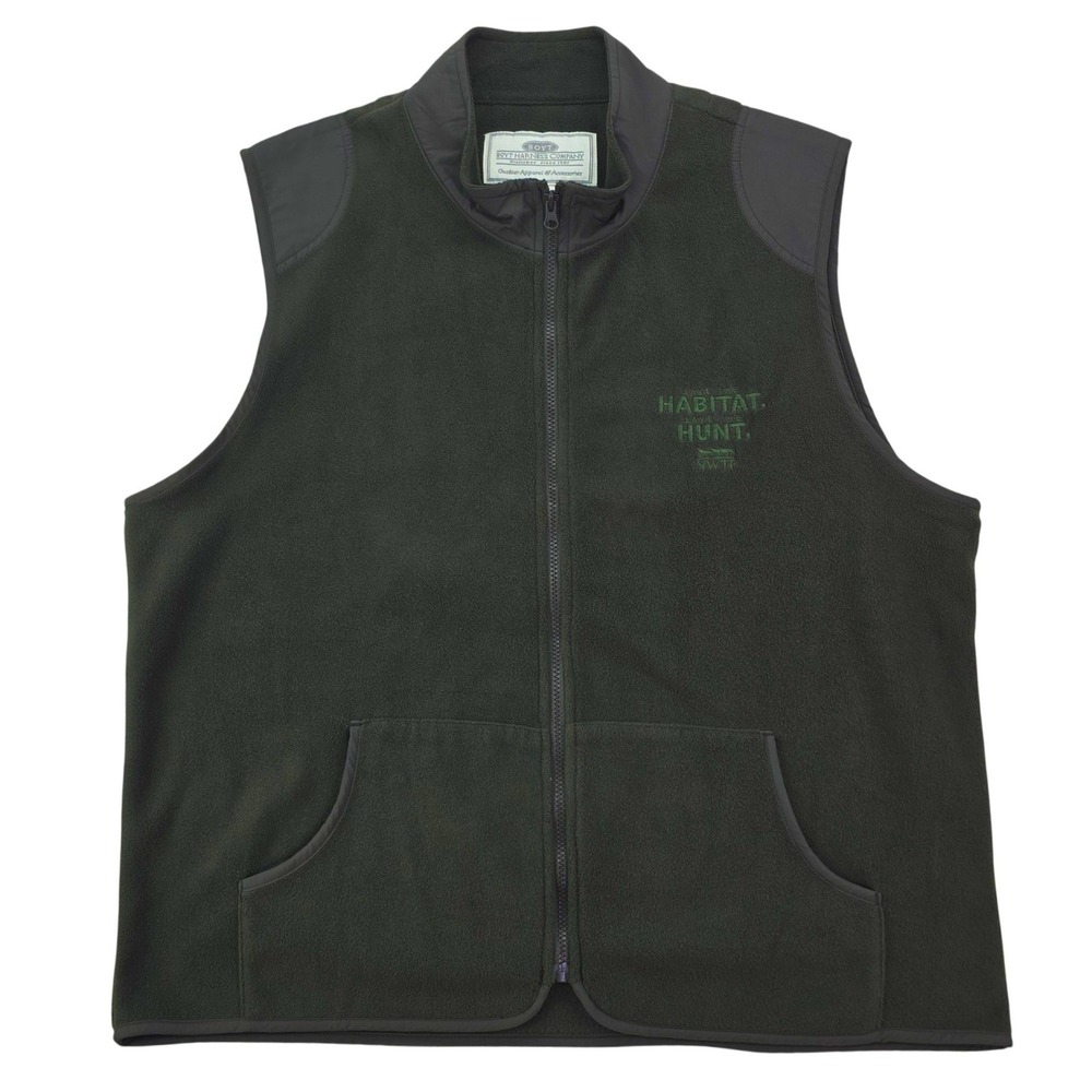 Boyt Harness Company NWTF Fleece Vest Mens 2XL Green Save The Hunt‎ Hunting Gear